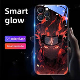 Naruto Hokage Flash Glowing Phone Case Glass Cover - HelloAnimeCases